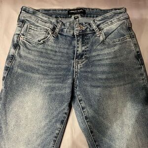 Mid rise flare jeans